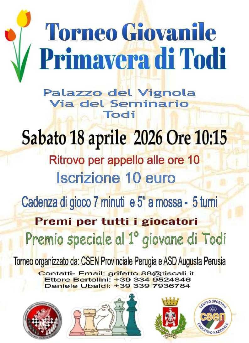 Torneo giovanile di scacchi Primavera di Todi