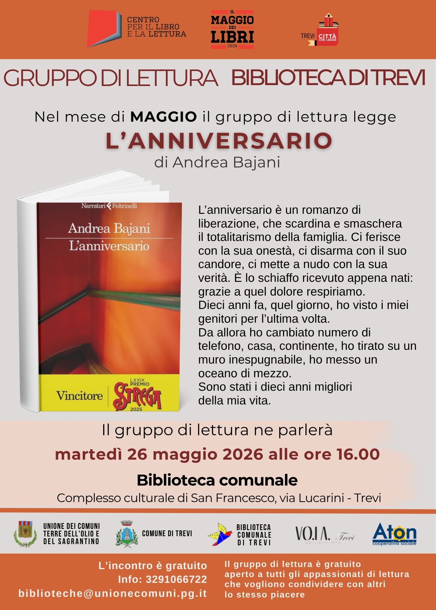 Incontro Gruppo di Lettura Biblioteca di Trevi