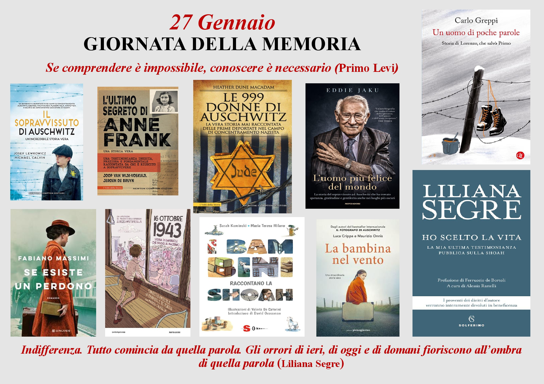 Umbria Cultura | 27 gennaio 2026. Giornata della Memoria. Per non ...